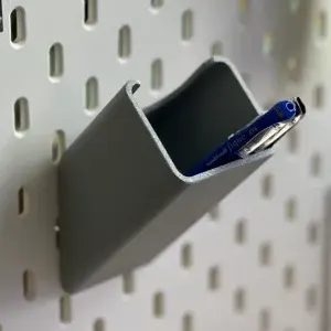 IKEA Skadis storage box (no support needed)