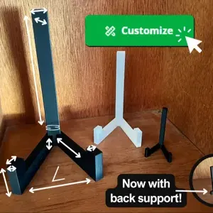 Simple Display Stand Parametric Fully Customizable