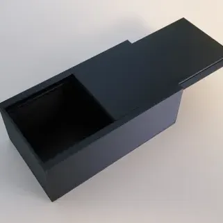 Box with sliding lid