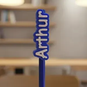 Personalized Pencil Topper with Name
