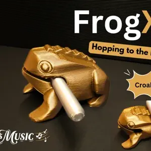 Percussion Frog – 3D-Printed Croaking Instrument
